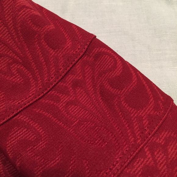 NWT Maeve Anthropologie red scholastic structured banded pleated full skirt - Picture 11 of 12